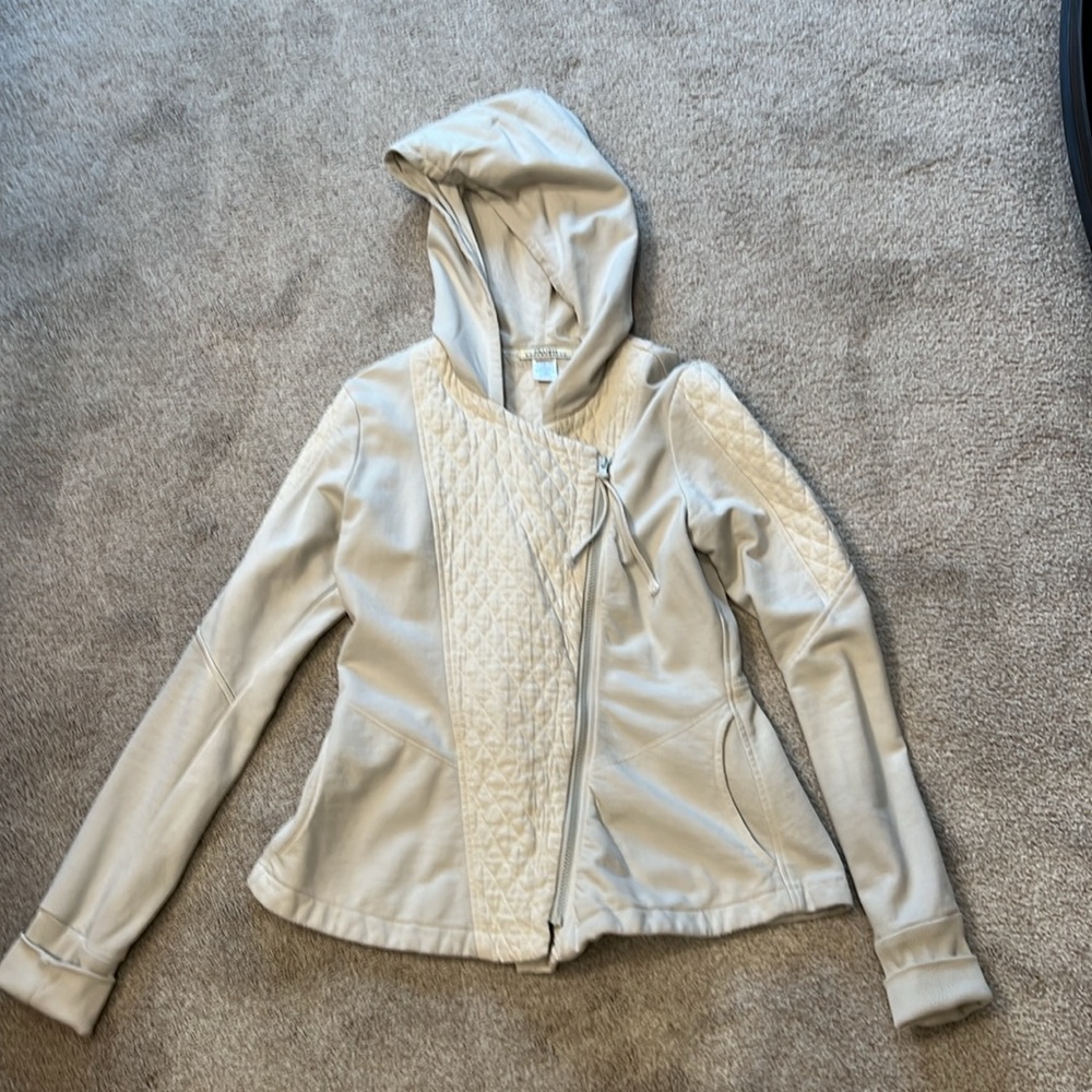 PRAIRIE UNDERGROUND
Cloak Zip Up Hoodie Top Jacket in Cream Size Medium - Picture 4 of 12